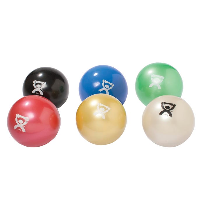 CanDo Soft Weight Ball Set, 4-1/2 Inches, Assorted Color, Set of 6