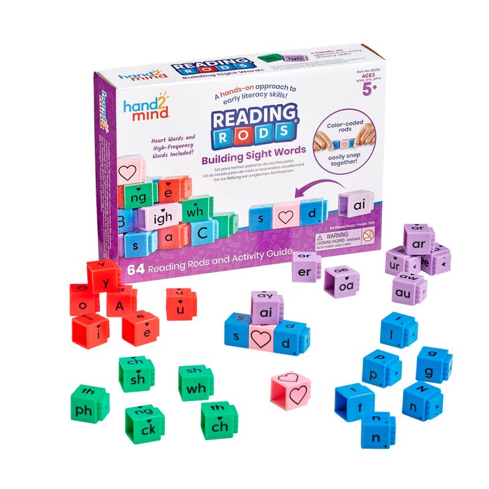 Hand2Mind Reading Rods, Building Sight Words