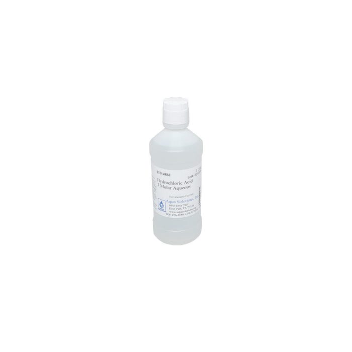 Delta Education Hydrochloric Acid, 8.7%, 3M, 1 Liter Bottle