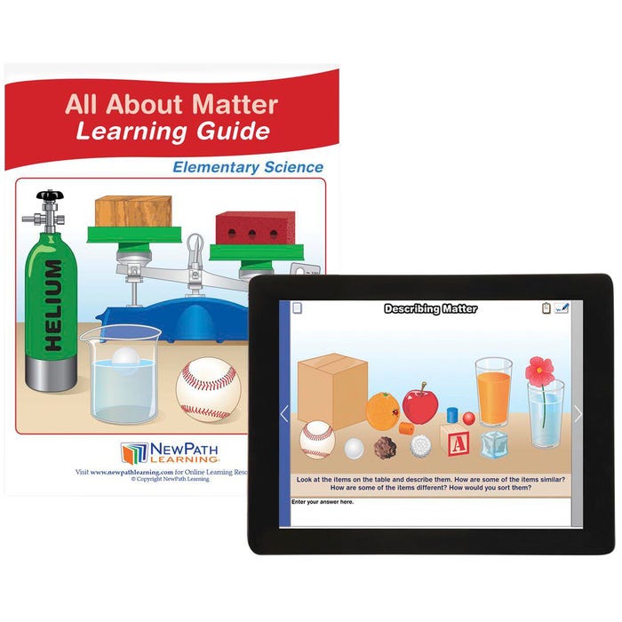 NewPath Learning All About Matter Student Learning Guide with Online Lesson