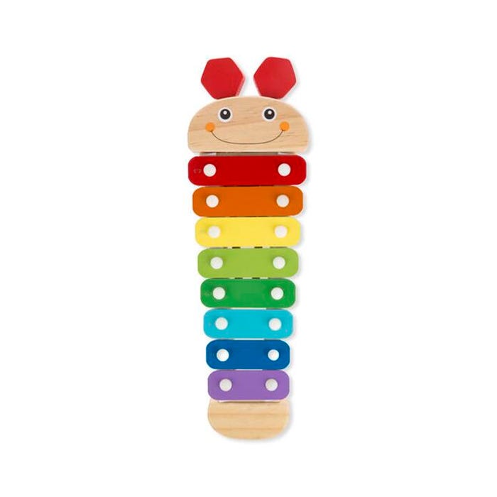 Melissa & Doug Wooden Caterpillar Xylophone, 4 Pieces