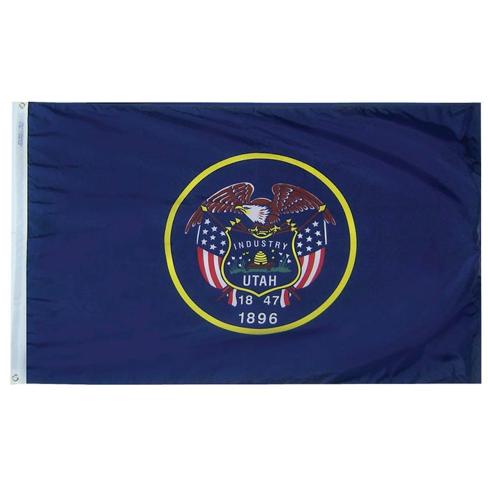 Annin Utah State Flag, Heavy Weight Nylon, Outdoor, 3 x 5 Feet