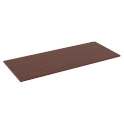 Lorell Quadro Sit Stand Station Laminate Tabletop, 72 x 30 Inches, Mahogany