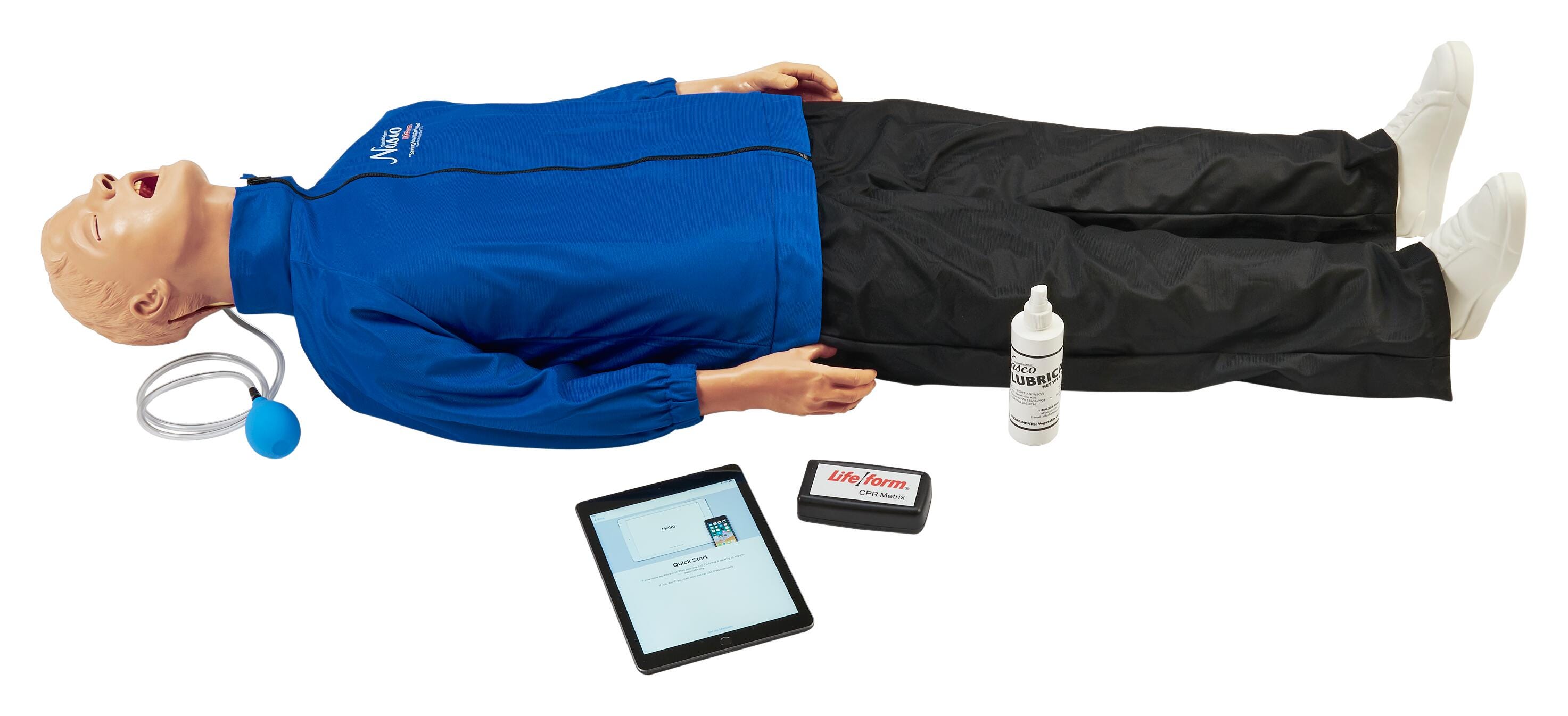 Life/form Airway Larry with CPR Metrix and iPad