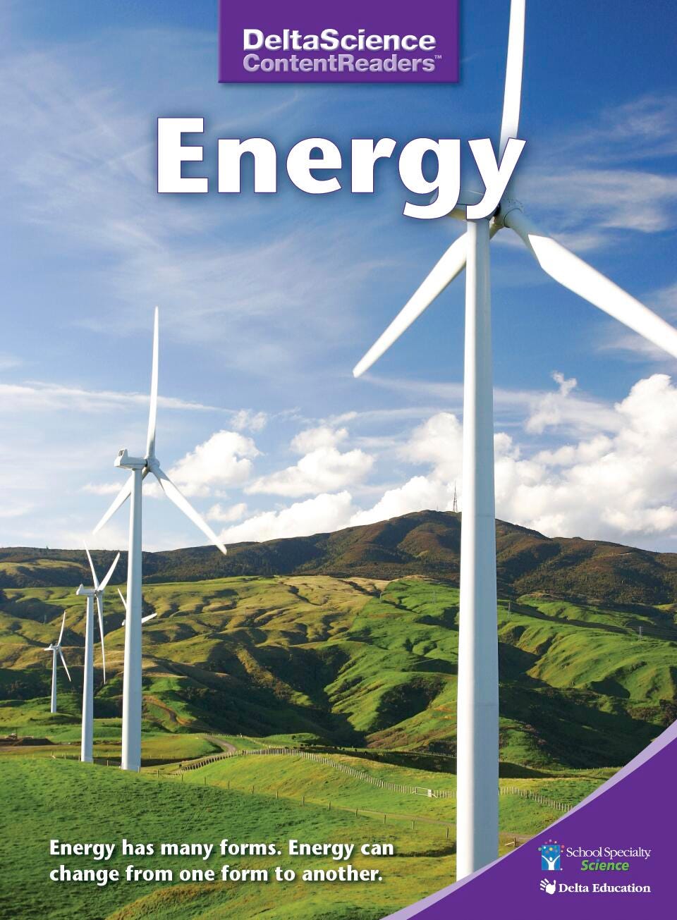 Delta Science Content Readers Energy Purple Book, Pack of 8, Item Number 1278111