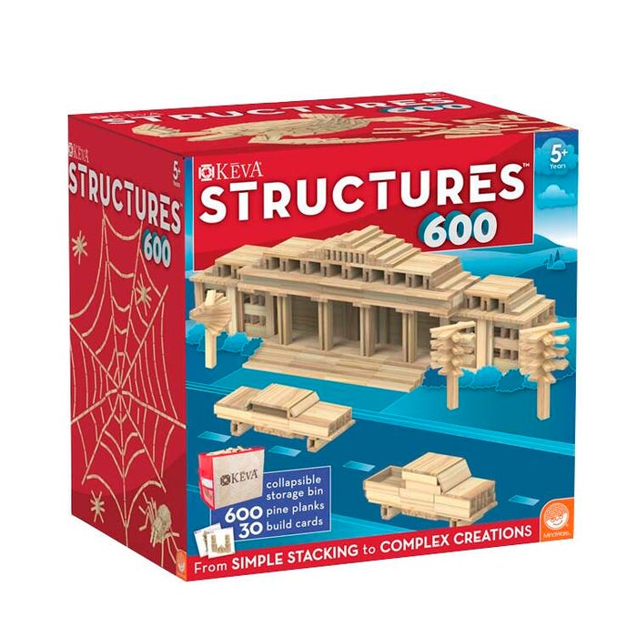 Mindware KEVA Structures, 600 Pieces