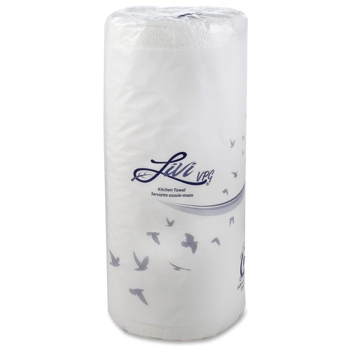 Solaris Paper Kitchen Roll Towel, 2-Ply, White, Pack of 30
