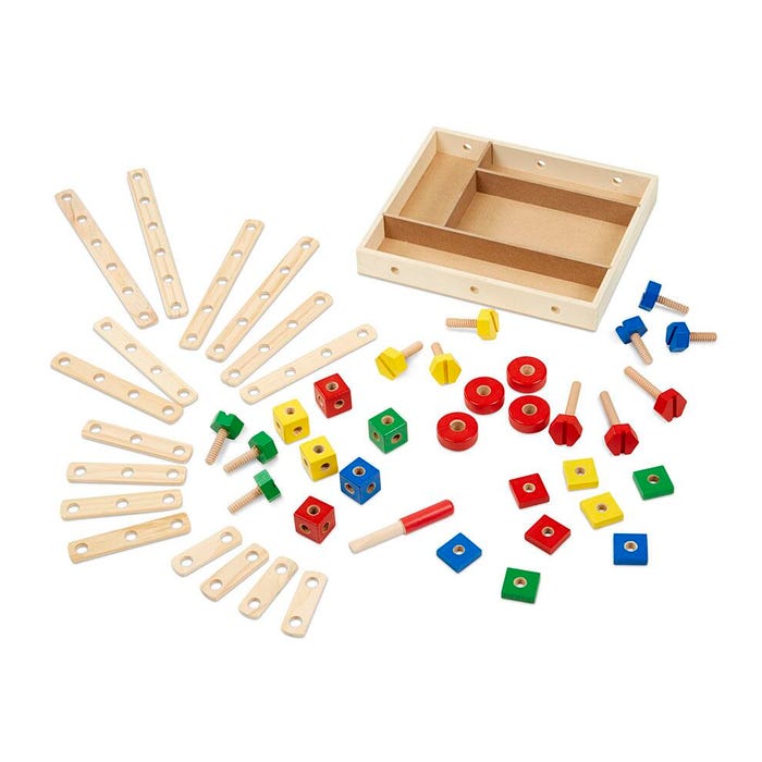 Melissa & Doug Construction Set in a Box, 48 Pieces