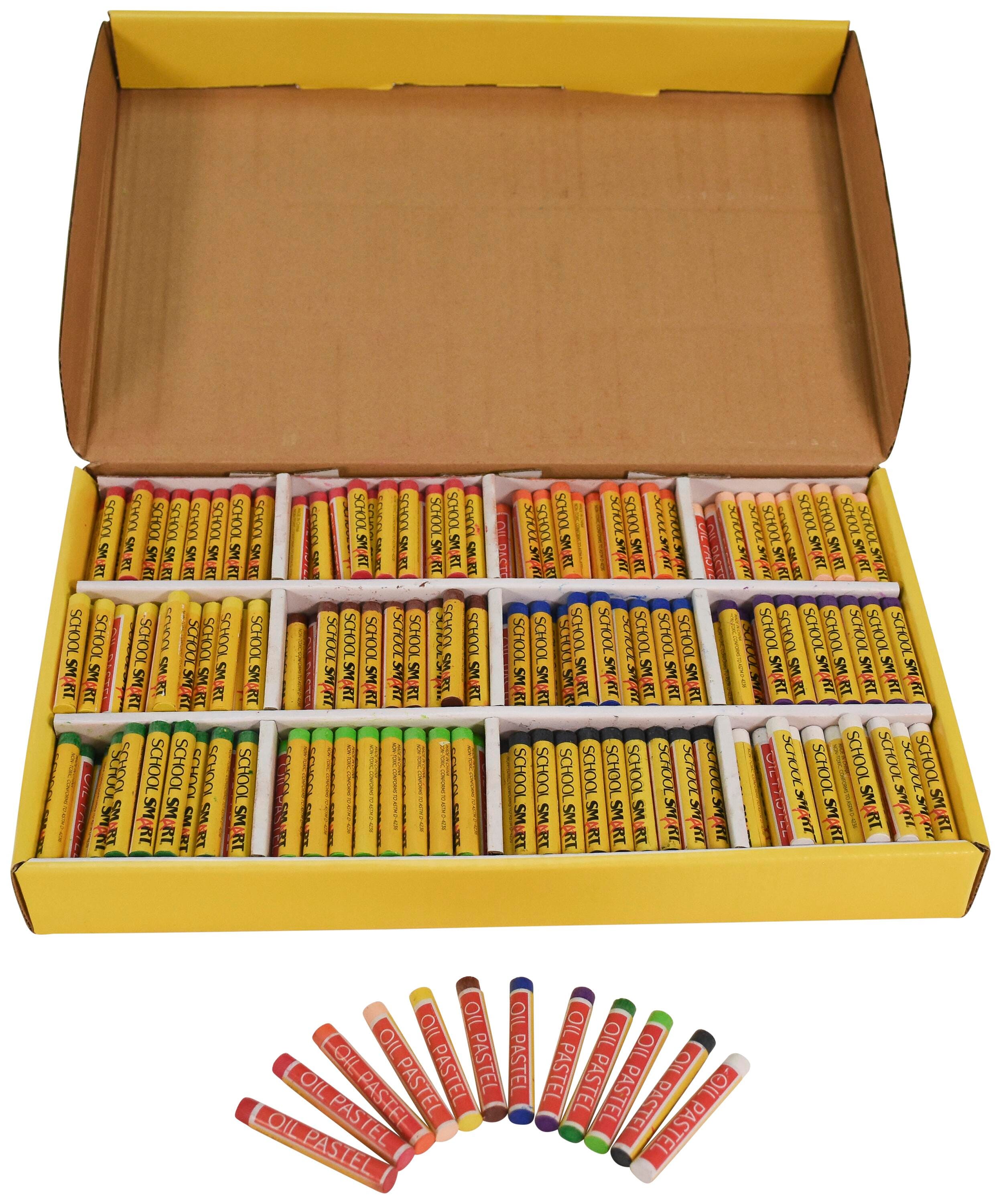 School Smart Oil Pastels, Assorted Colors, Set of 432 Item Number 1594966