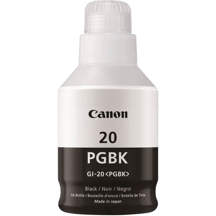 Canon GI-20 MegaTank Ink Bottle, Black