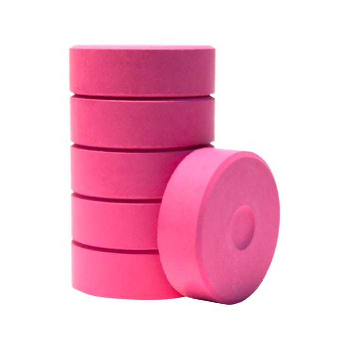 Jack Richeson Large Tempera Cakes, Cerise, Pack of 6