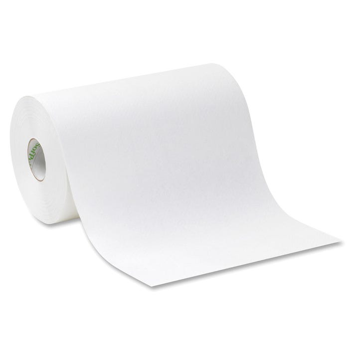 Georgia Pacific Towel Roll, 1-Ply, Pack of 6 Rolls, White