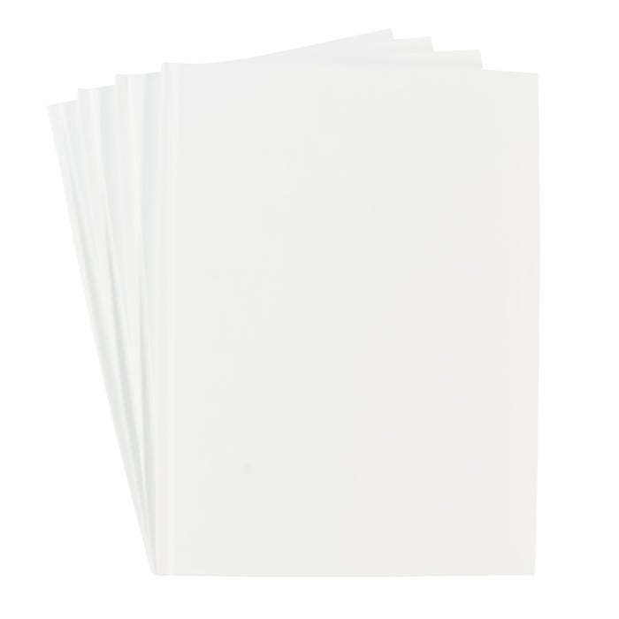 Sax Blanc Books Hardcover Sketchbooks, 28 Sheets, 8-1/4 x 11 Inches, Pack of 4