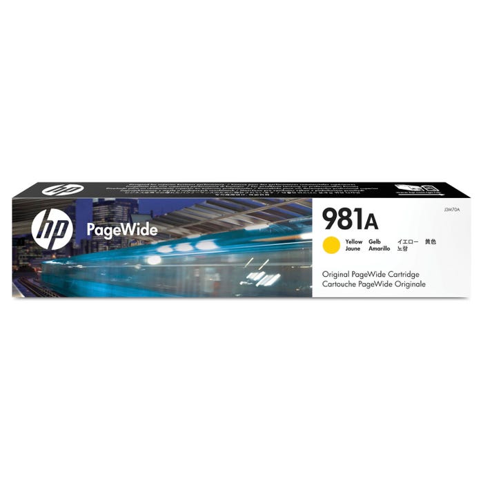 HP 981A Ink Cartridge, J3M70A, Yellow