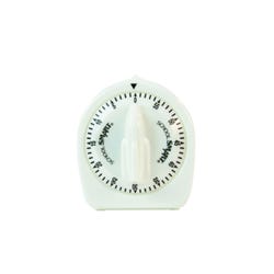 School Smart Wind Up Timer, 60 Minutes, White 084084