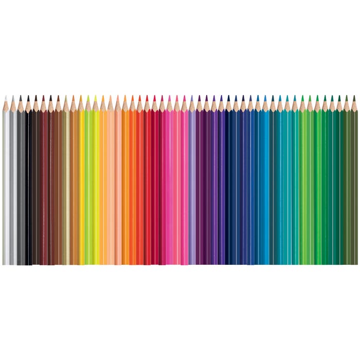 Maped Color'Peps Triangular Colored Pencils, Assorted Colors, Set of 48