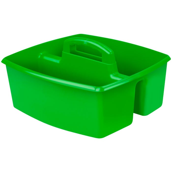 Storex Large Caddy, 13 x 11 x 6-3/8 Inches, Green, Pack of 6