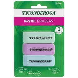 Ticonderoga Pastel Wedge Eraser, Pack of 3 2133653
