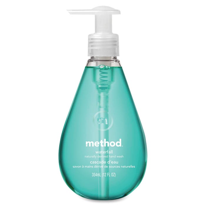 Method Waterfall Natural Gel Hand Wash, 12 oz, Cascade D Eau, Aqua
