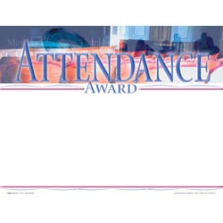 Achieve It! Attendance Award Recognition Awards, Blank Item, 11 x 8-1/2 inches, Pack of 25, Item Number 2105102