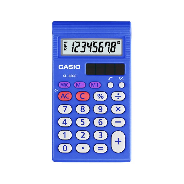 Casio SL-450S Calculator, Blue