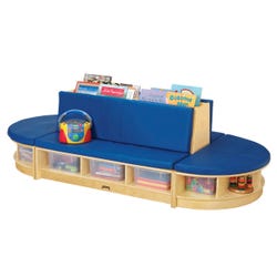 Jonti-Craft Read-a-Round 3-Piece Set, 79 x 36 x 23-1/2 Inches, Blue, Item Number 2118619