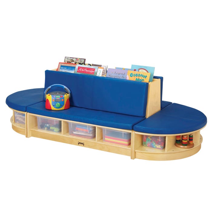 Jonti-Craft Read-a-Round 3-Piece Set, 79 x 36 x 23-1/2 Inches, Blue