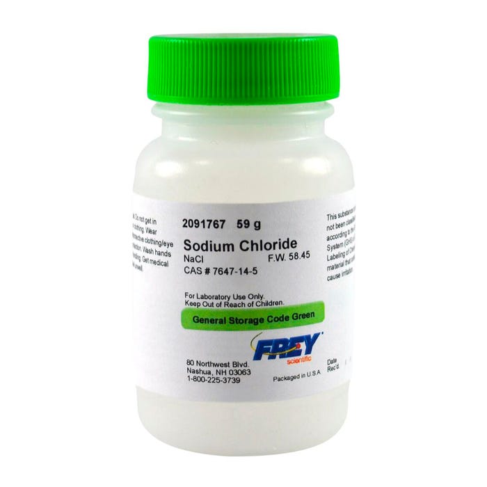 Frey Scientific Sodium Chloride, 59 Grams