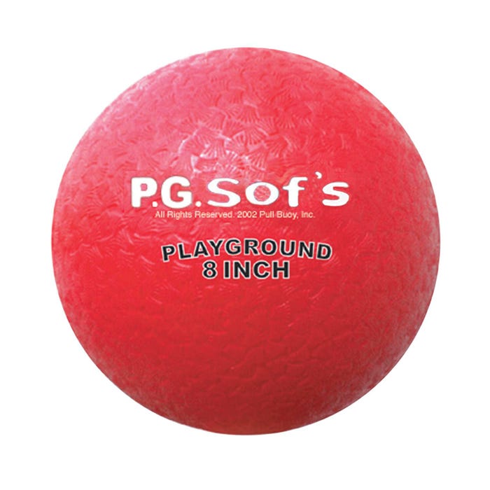 Pull Buoy P.G. Sof's Playground Balls, 8 Inches, Assorted Colors, Set of 6