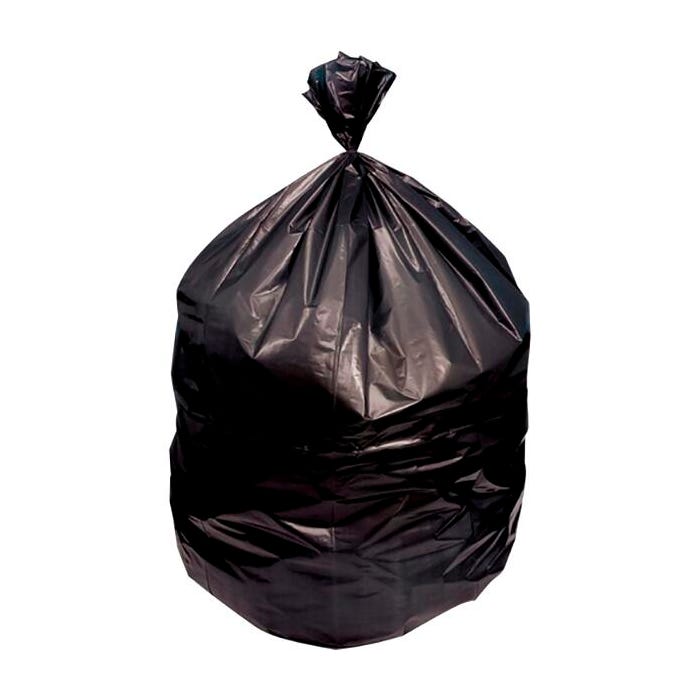 Genuine Joe Low Density Heavy Duty Can Liners, 60 Gallon, 2 mil, Black, Pack of 100