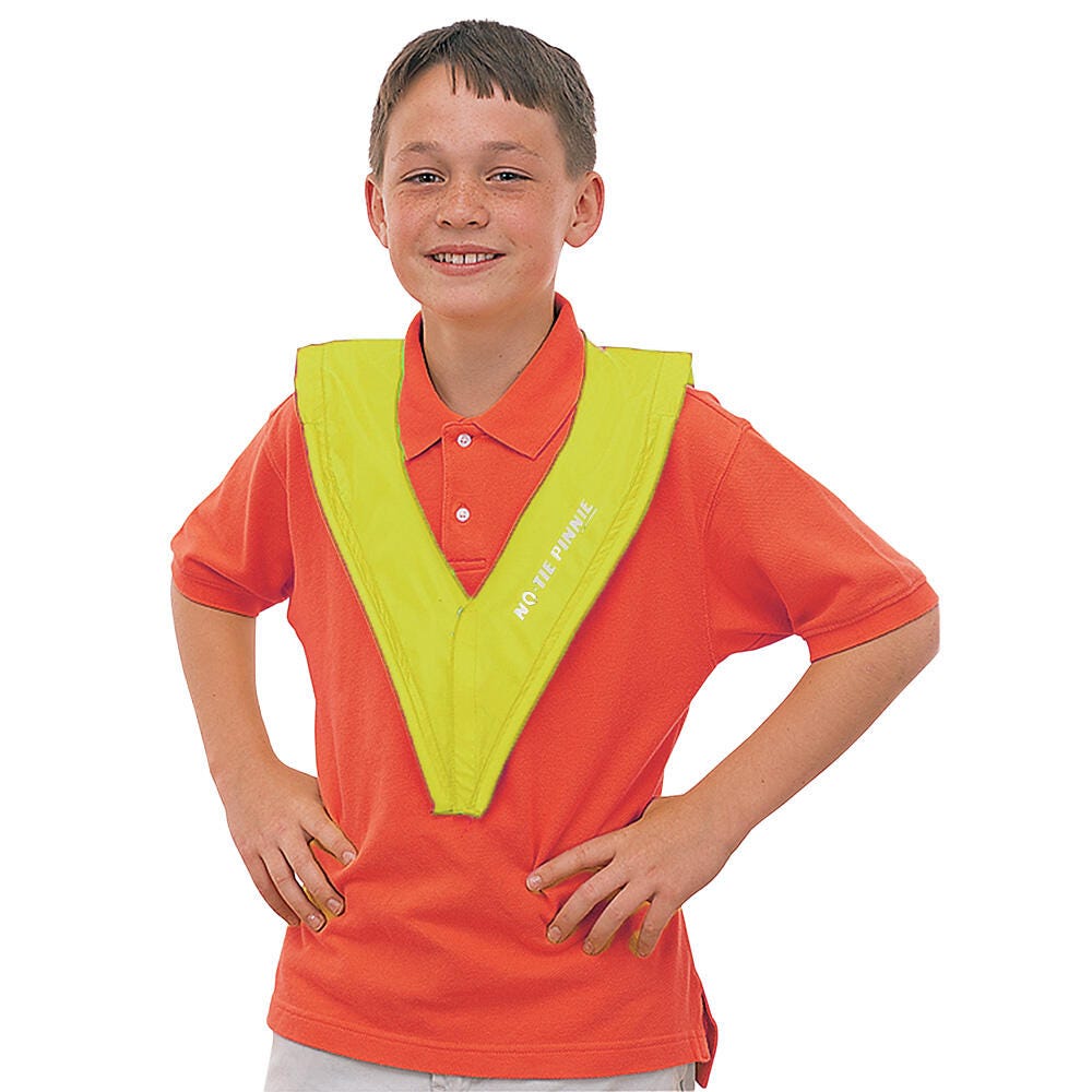 FlagHouse No Tie Pinnie, Child, Yellow 2120727