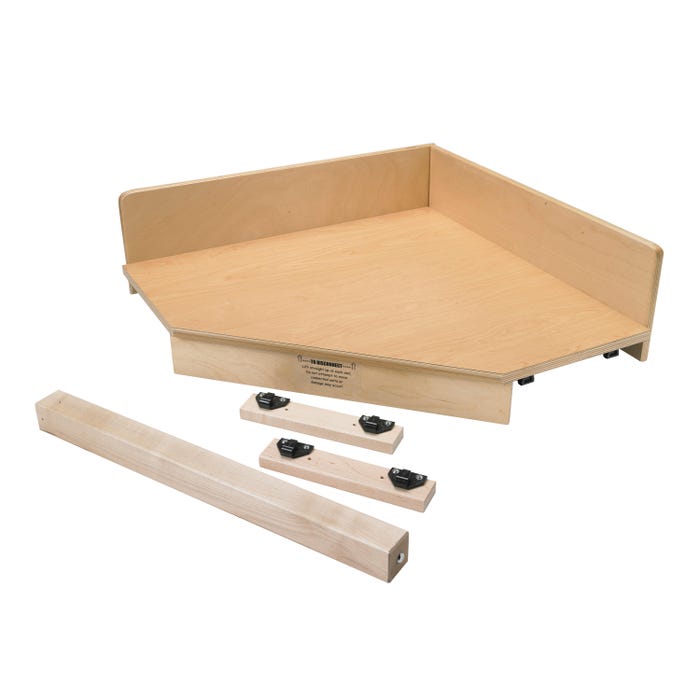 Childcraft Traditional Play Kitchen Corner Connector, Wooden, 24-5/8 x 24-5/8 x 27-3/4 Inches