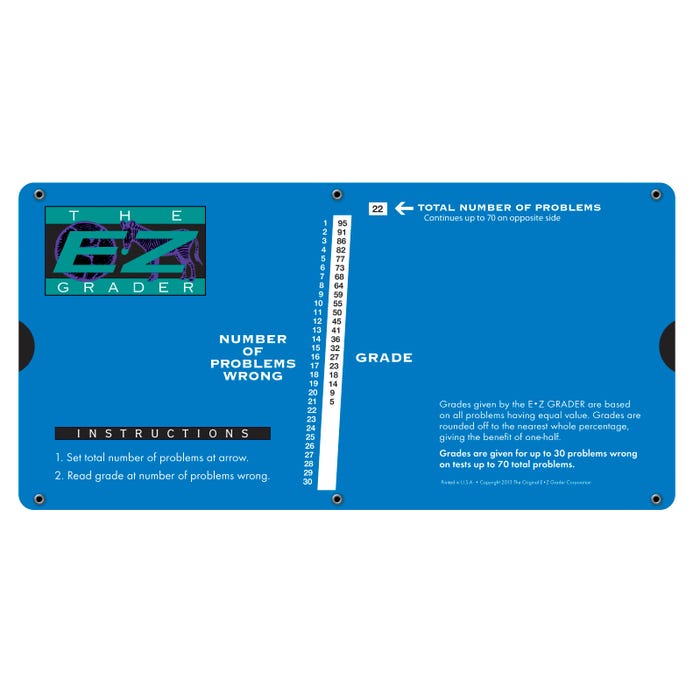 E-Z Grader Slidechart, Royal Blue e-z-grader-slidechart-royal-blue