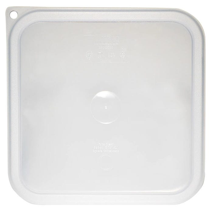 Cambro Square Seal Lid For 6 and 8 Quart Camwear Square Containers, Translucent