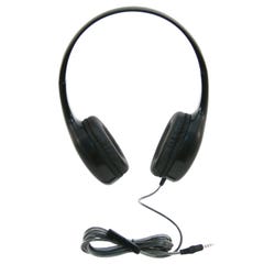 Califone KH-08T BK On-Ear Headset with Inline Microphone, 3.5mm, Black 2104610