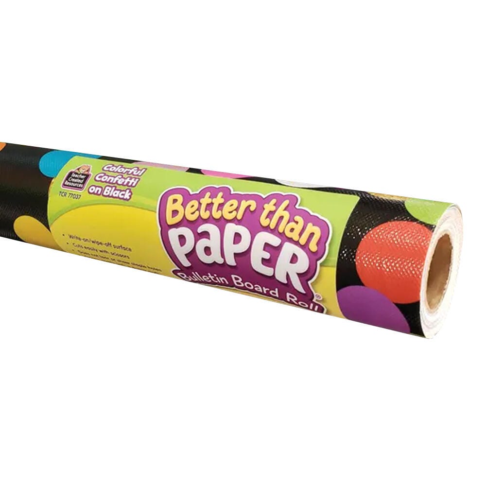 Image for Teacher Created Resources Colorful Confetti Paper Bulletin Board from School Specialty