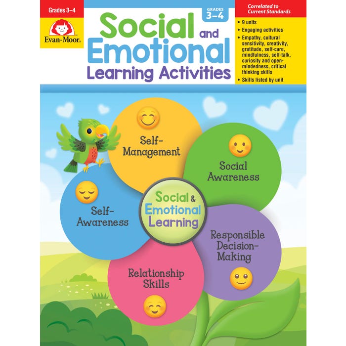 Evan-Moor Social And Emotional Learning Activities, Grades 3 to 4