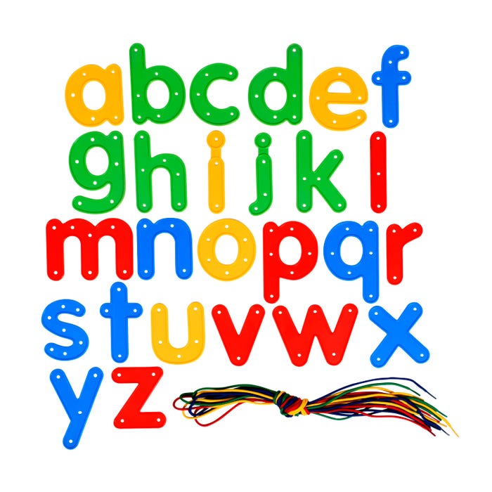 Ready2Learn Lacing Letters Lowercase, Set of 26