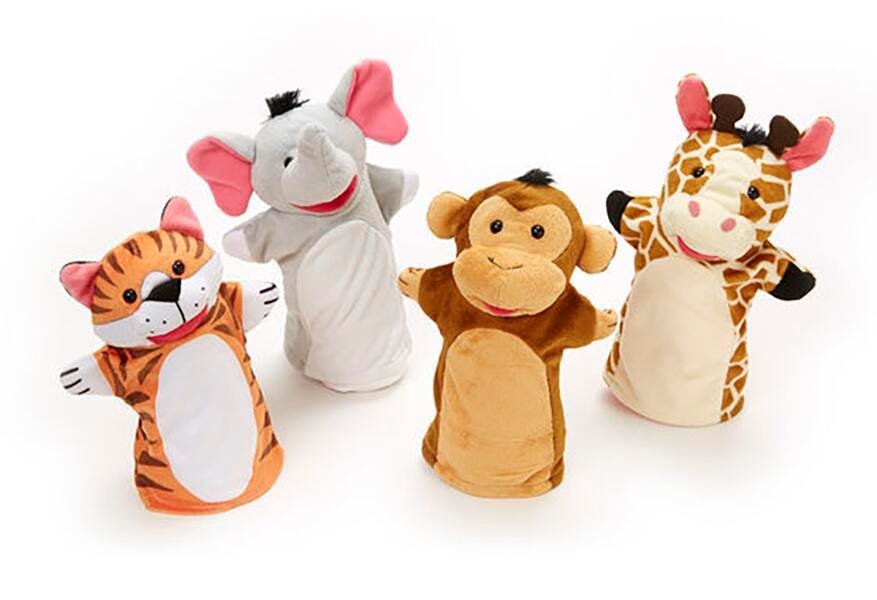 Melissa & Doug Zoo Friends Hand Puppets, Set of 4 2023865