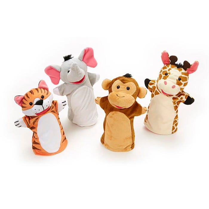 Melissa & Doug Zoo Friends Hand Puppets, Set of 4