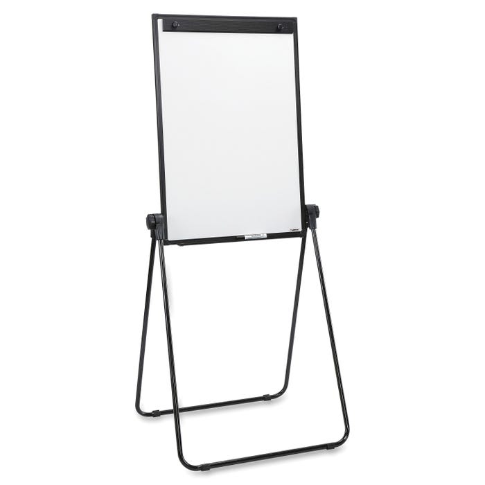 Lorell 2 sided Dry Erase Easel, 39 to 67 x 24 Inches, Black