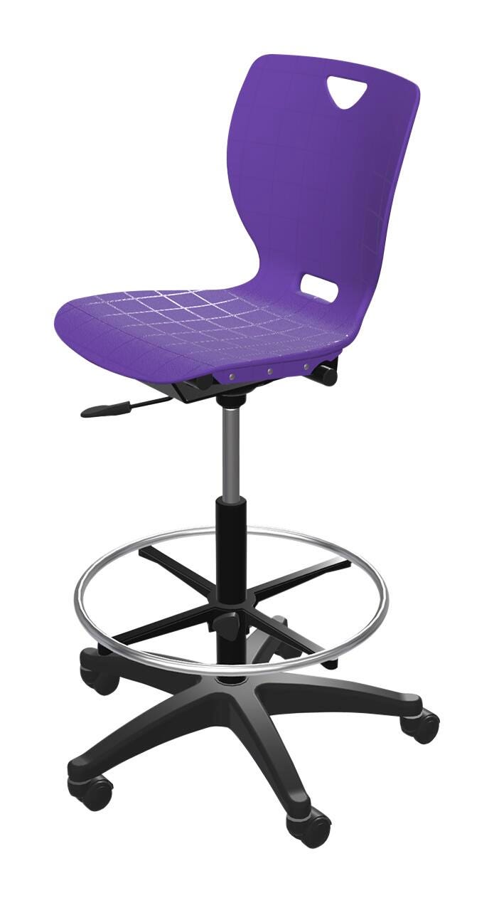 Image for Classroom Select NeoClass Pneumatic Lift Chair with Adjustable Foot Ring from School Specialty