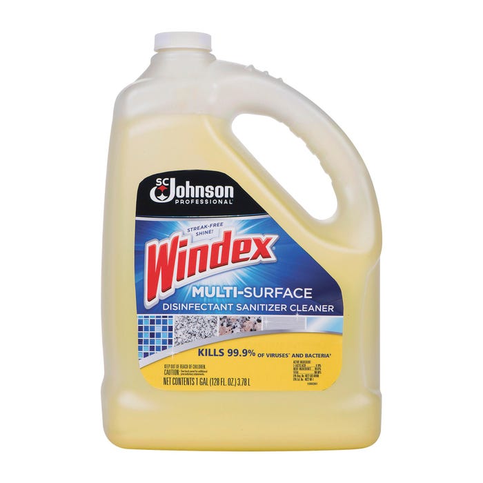 Windex Multisurface Disinfectant, 1 Gal, Yellow