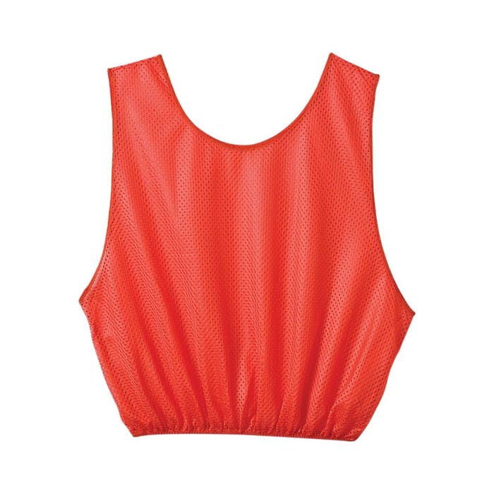 Sportime Adult Mesh Scrimmage Vest, Orange