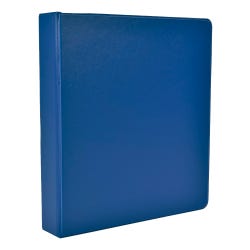 School Smart D Ring Binder, Polypropylene, 1-1/2 Inches, Blue 2006458