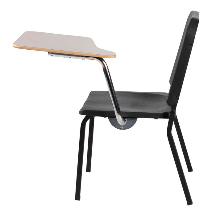 National Public Seating Melody 18 Inch Music Chair with Left Tablet Arm, Black