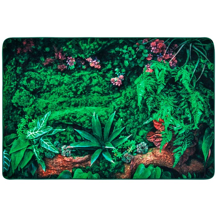 Carpets for Kids Real Jungle Floor Carpet, 3 x 5 Feet, Rectangle, Green, Item Number 2019681