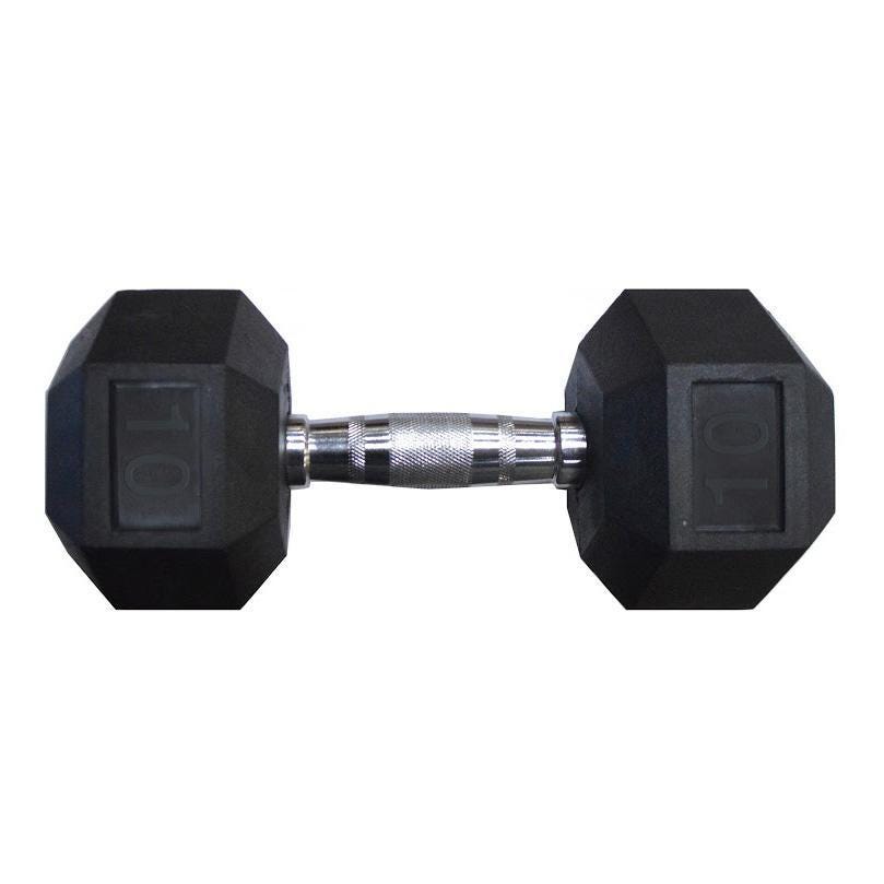 Image for Hex Rubber Dumbbell, 10 Pounds from School Specialty