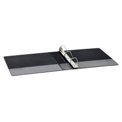 School Smart D Ring Binder, Polypropylene, 1-1/2 Inches, Black 2006456