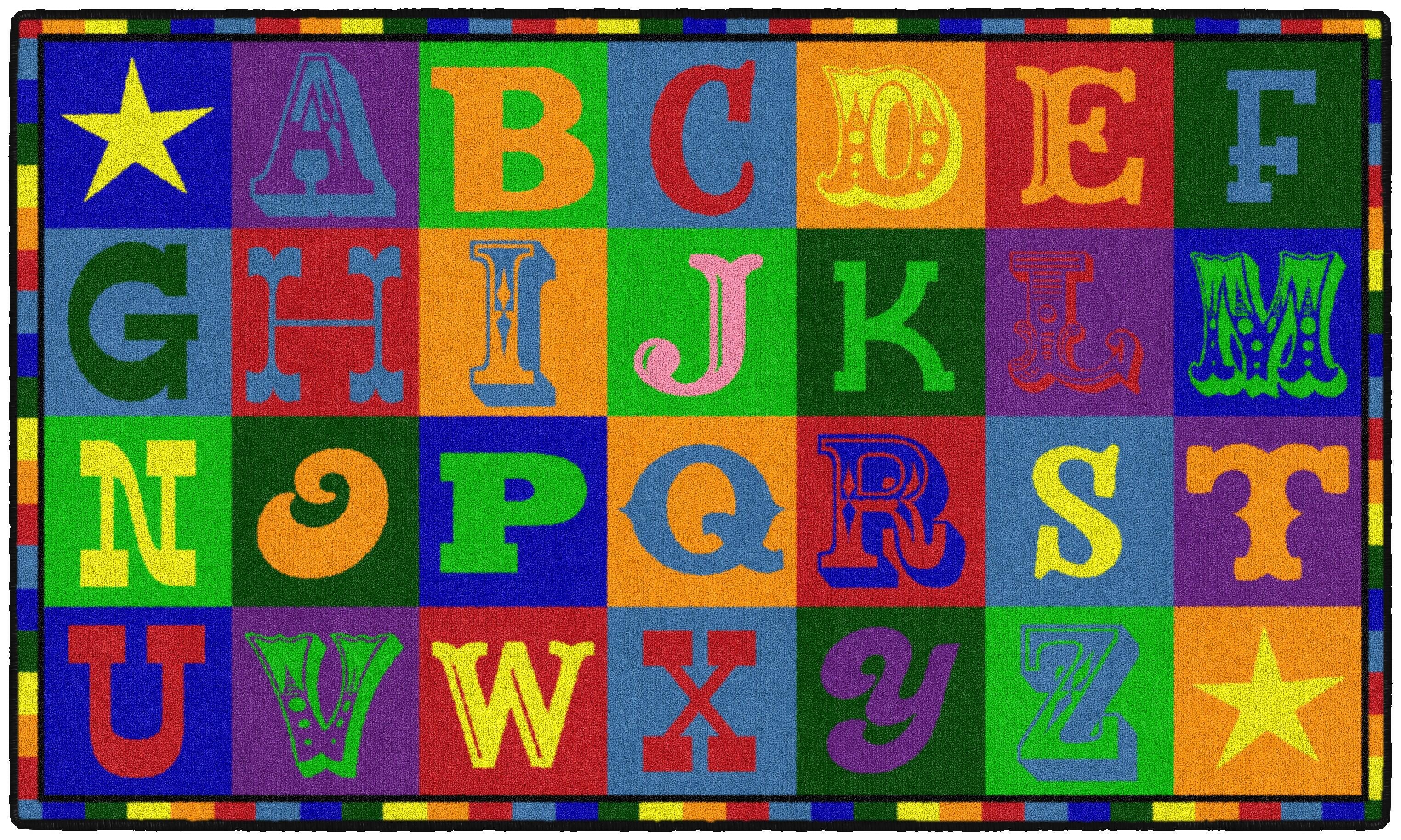 Flagship Carpets Early Blocks Carpet, Rectangle 4002436